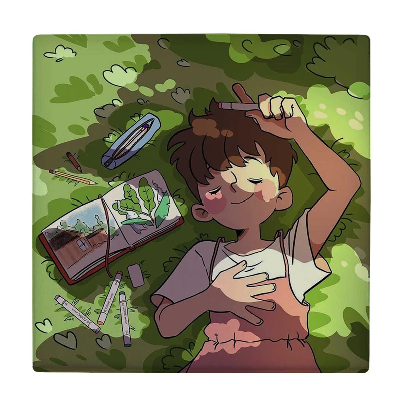  زیر لیوانی طرح دختر و دفتر نقاشی کد    3655366_1611