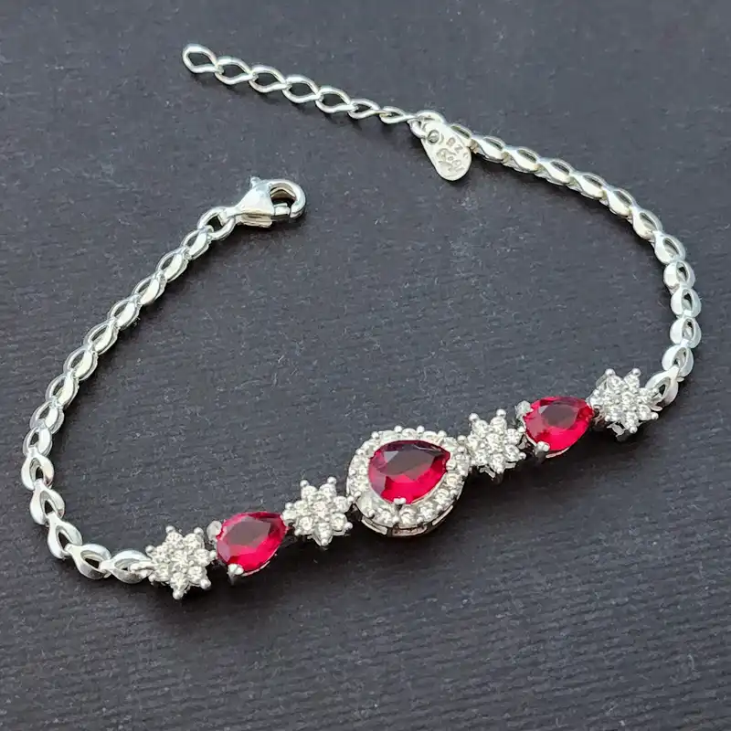 دستبند نقره زنانه مدل 02