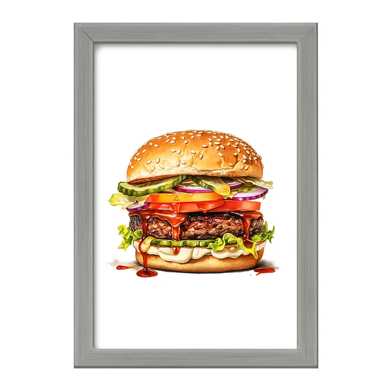 تابلو خندالو طرح فست فود (Fast Food) کد 36559