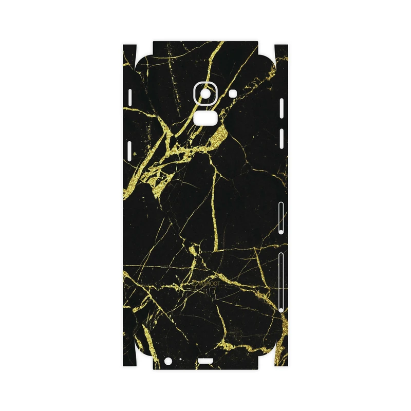 برچسب پوششی ماهوت مدل Graphite-Gold-Marble-FullSkin مناسب برای گوشی موبایل سامسونگ Galaxy J6