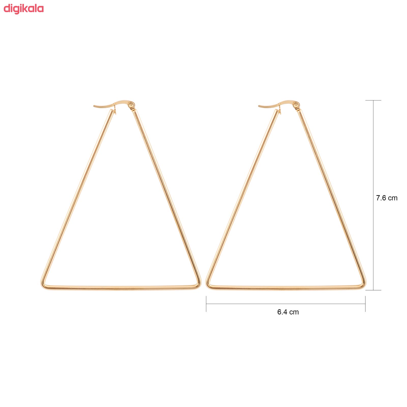 گوشواره زنانه طرح مثلث کد 1231 main 1 1