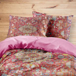 سرویس روتختی مدوپد طرح فرش نهاوند مدل C-Nahavand38 یک نفره 4 تکه