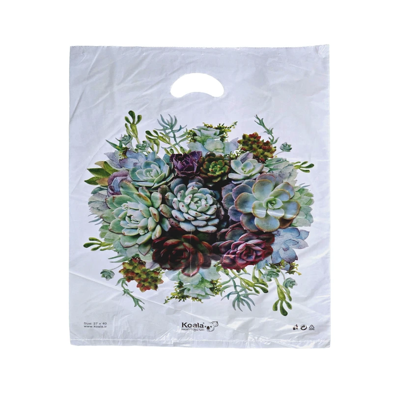 کیسه خرید کوالا مدل دسته موزی بسته 100 عددی