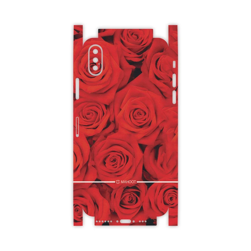 برچسب پوششی ماهوت مدل Red-Flower-FullSkin مناسب برای گوشی موبایل اپل iPhone Xs
