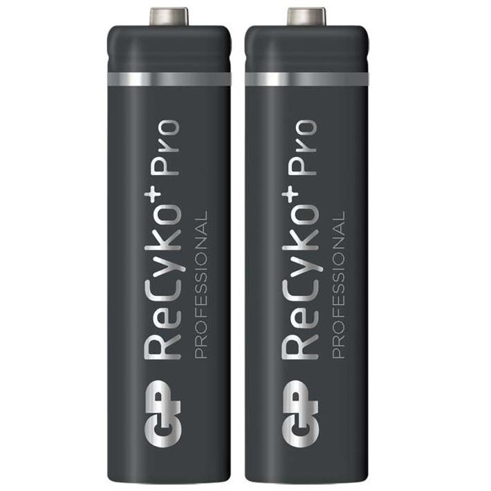 باتری قلمی قابل شارژ جی پی مدل GP ReCyko + Pro بسته دو عددی