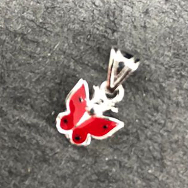 آویز گردنبند نقره زنانه گیرا مدل پروانه کد G779