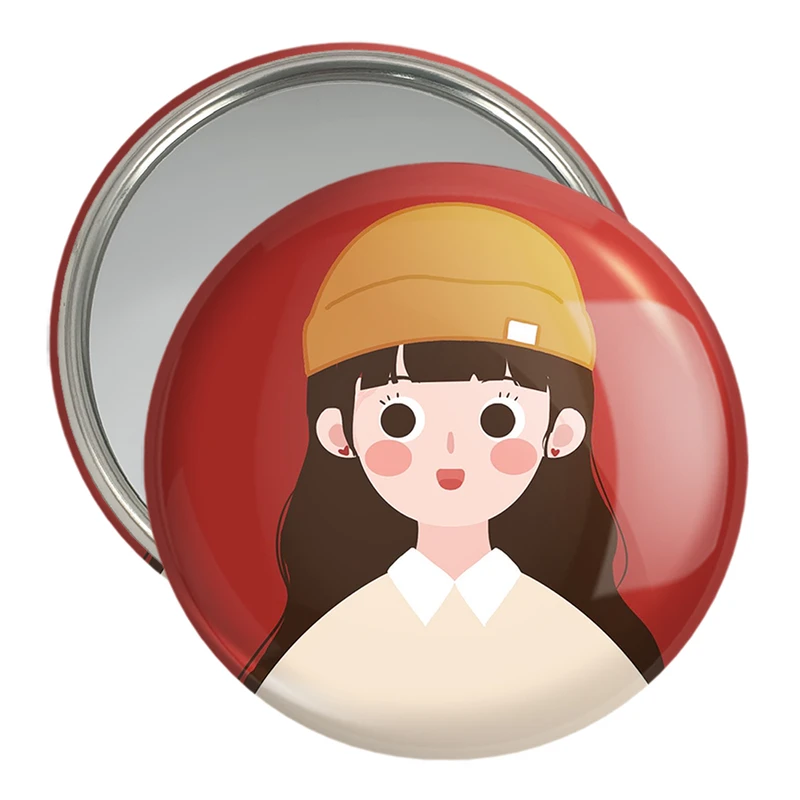 آینه جیبی خندالو مدل دخترانه فانتزی کد 25745