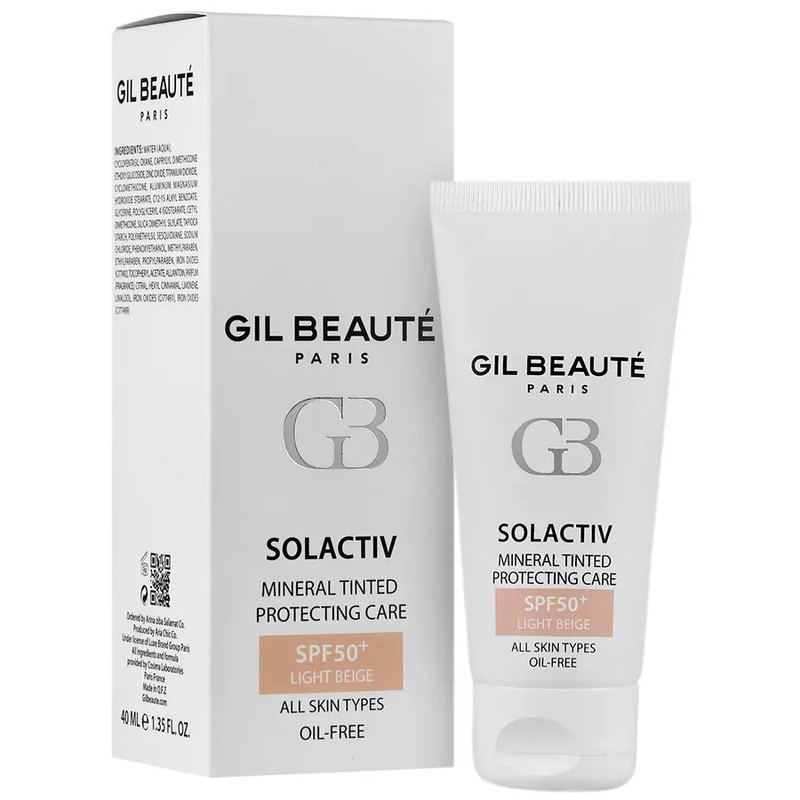 کرم ضد آفتاب رنگی ژیل بوته SPF 50 مدل 01 ‌مناسب برای انواع پوست حجم 40 میلی‌لیتر