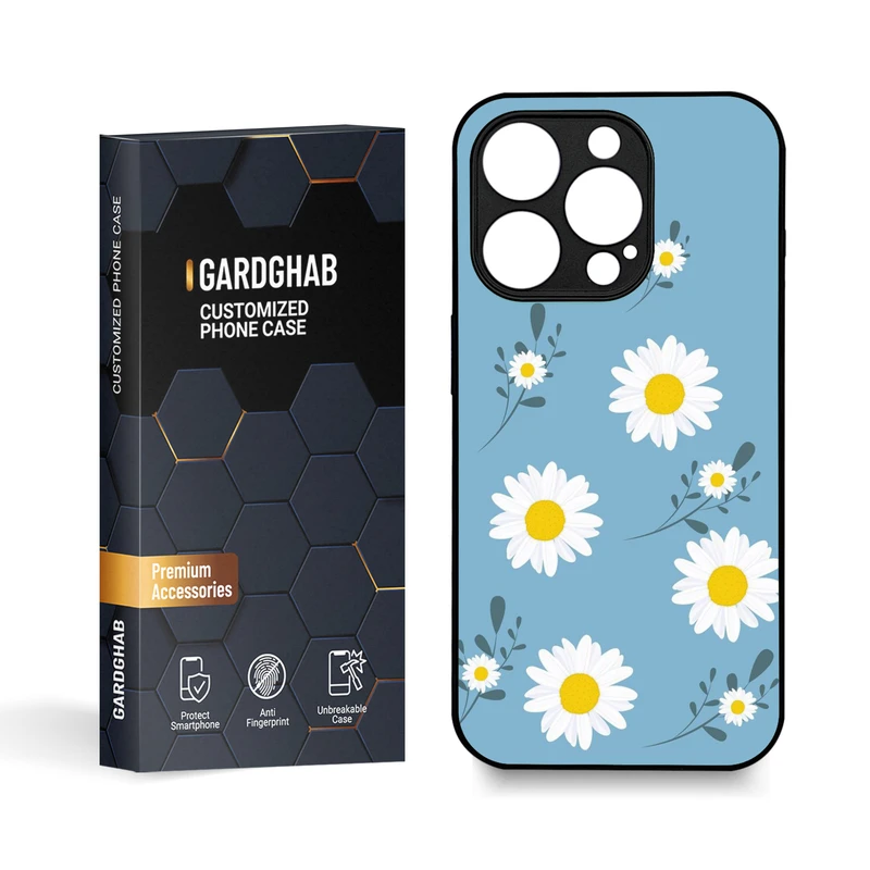 کاور گارد قاب مدل گل مناسب برای گوشی موبایل اپل iPhone 15 Pro 