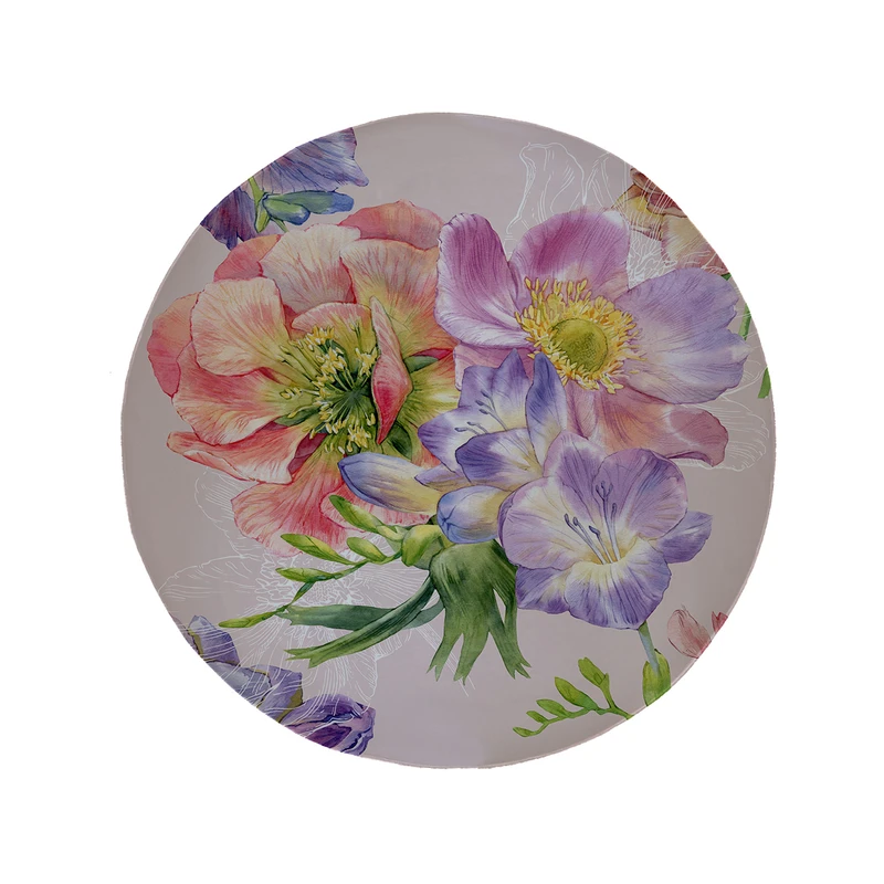 پادری مدل دایره طرح گل کد 5601 سایز 90 × 90 سانتی متر