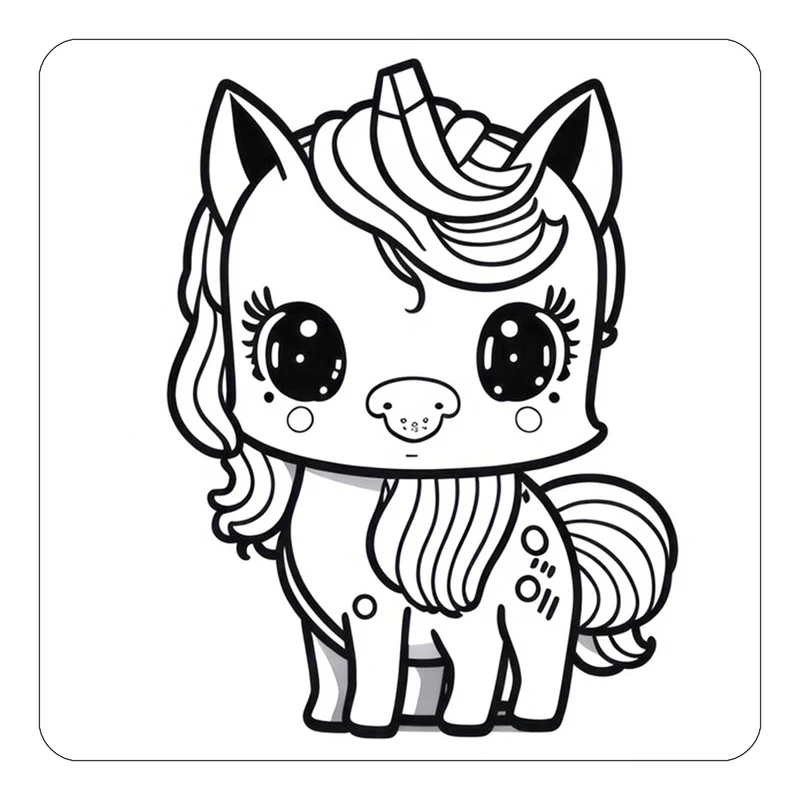 مگنت کاکتی طرح اسب تک شاخ و یونیکورن مدل mp30246