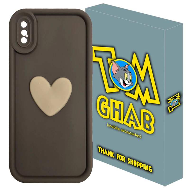 کاور تام قاب مدل سولید1 Heart مناسب برای گوشی موبایل اپل iPhone X / XS