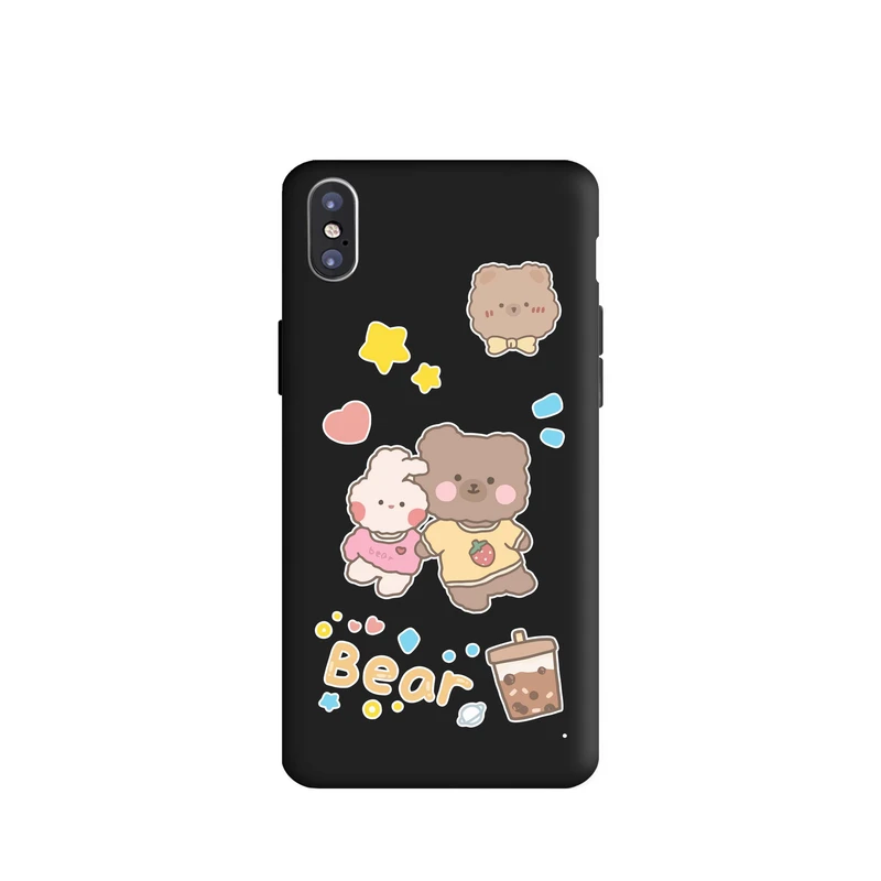 کاور قاب گارد طرح خرس و خرگوش کد t6769 مناسب برای گوشی موبایل اپل iphone Xs max