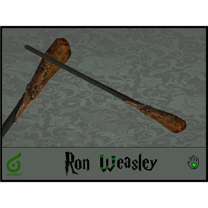اسباب بازی زینتی مستر گرین مدل چوب دستی هری پاتر طرح Ron Weasley