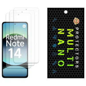 Anti-reflective Multi Nano Screen Protector Model X-S3M Suitable for Xiaomi Redmi Note 14 4G Mobile Phone, Pack of Three