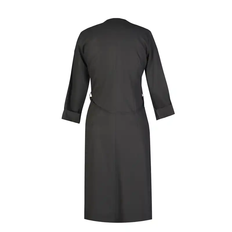 مانتو بلند زنانه السانا مدل فلورانس کد 68601 رنگ مشکی