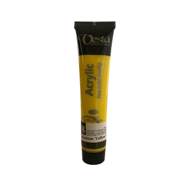 رنگ اکریلیک وستا مدل cadmium pale hue کد 8 حجم 21 میلی لیتر رنگ اکریلیک وستا مدل cadmium pale hue کد 8 حجم 21 میلی لیتر