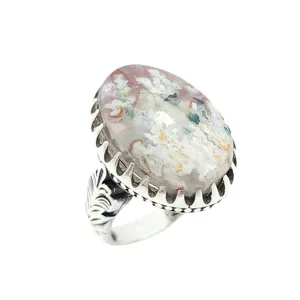 انگشتر نقره مردانه مدل شجر بهاری فردوس کد 19423