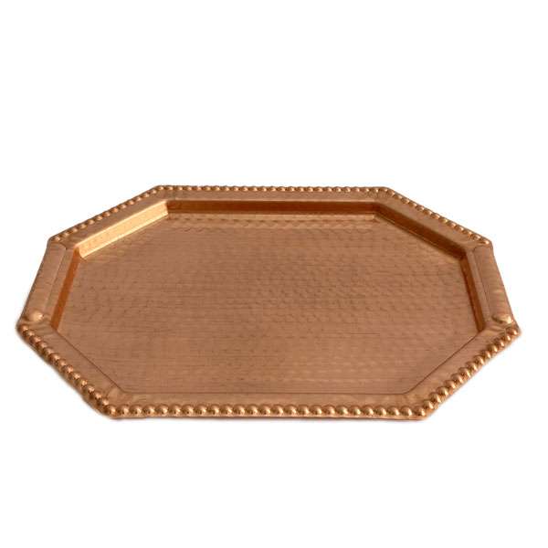 سینی مسی مدل هشت ضلعی کد ZH359