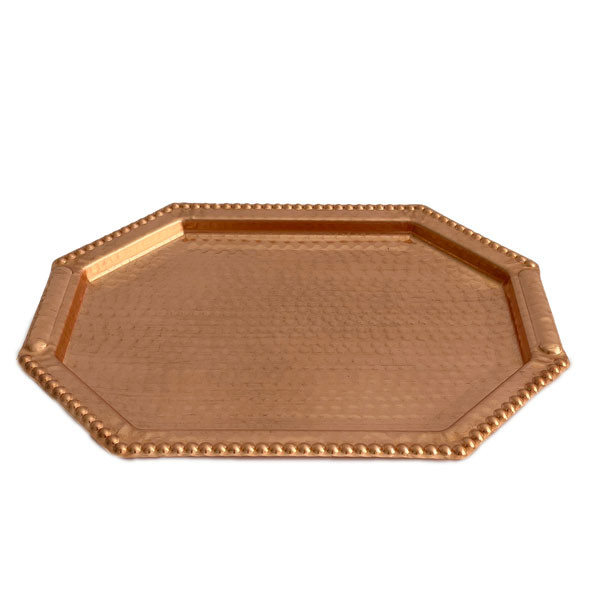 سینی مسی مدل هشت ضلعی کد ZH359