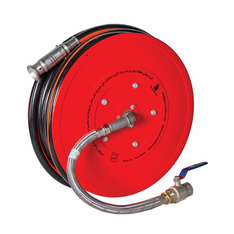 قرقره هوزریل آتش نشانی پامچال مدل 20 متری p3019 قرقره هوزریل آتش نشانی پامچال مدل 20 متری p3019