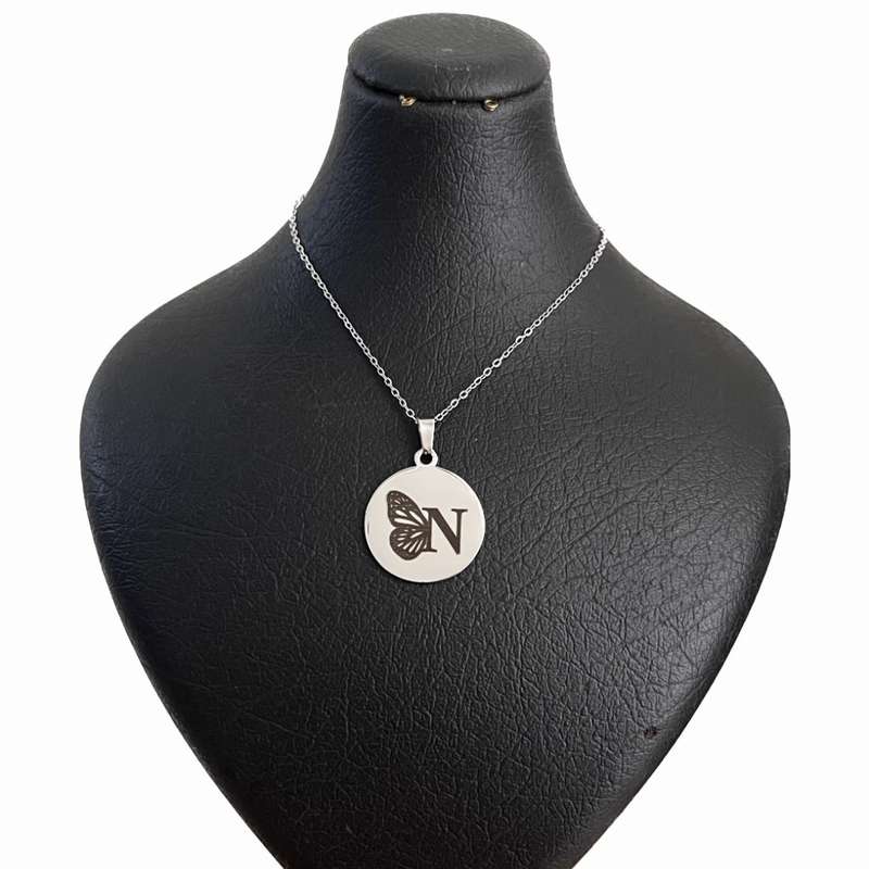 گردنبند زنانه مدل حرف N گردنبند زنانه مدل حرف N