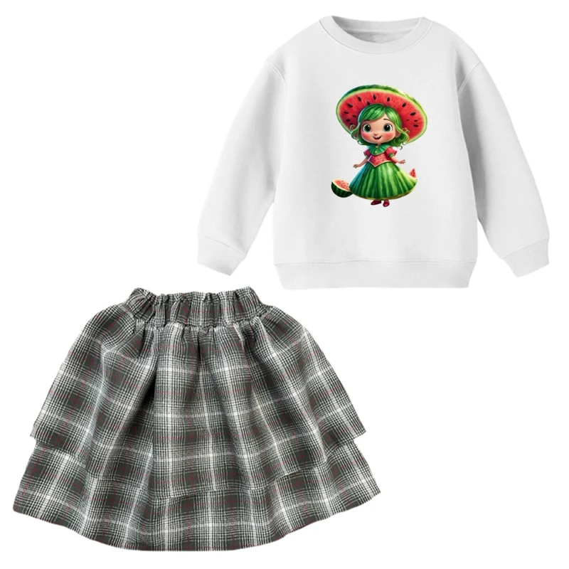 ست سویشرت و دامن دخترانه مدل یلدایی کد 001