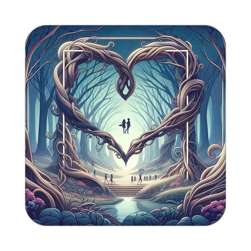 زیر لیوانی کاکتی مدل عاشقانه کد mp11722