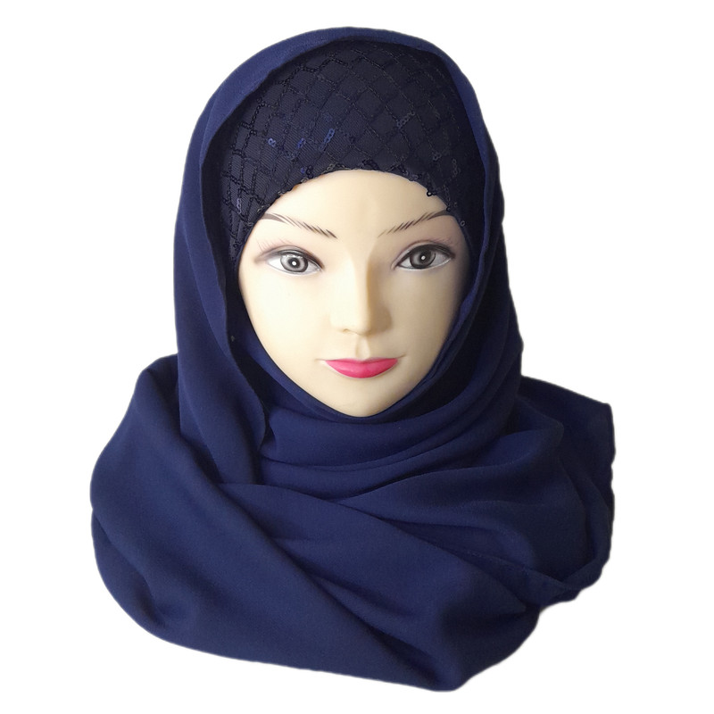 هدشال زنانه مدل جلوگرد پولکی