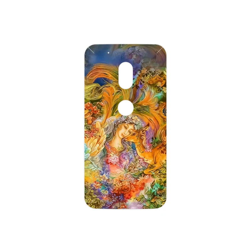 برچسب پوششی ماهوت مدل Persian miniature 3 مناسب برای گوشی موبایل موتورولا Moto G4 Play