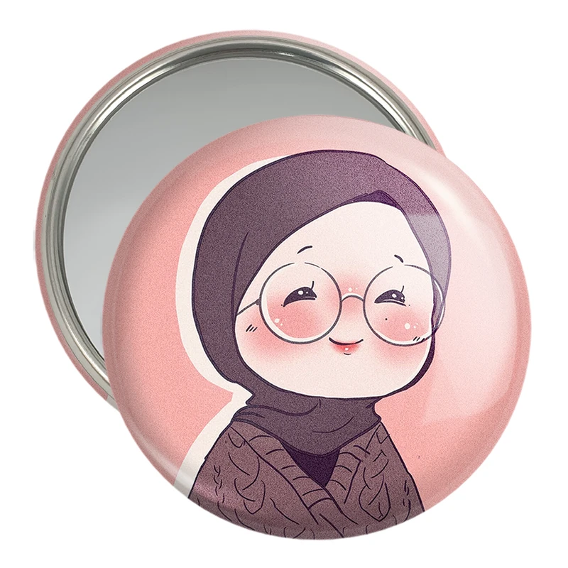 آینه جیبی خندالو مدل دخترانه فانتزی کد 25709