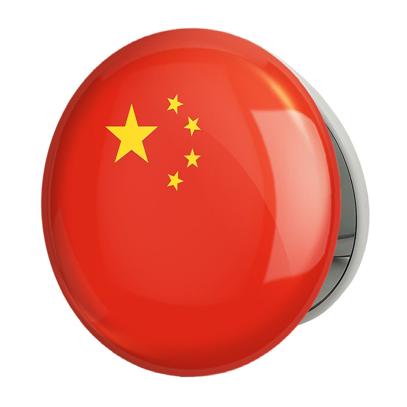 آینه جیبی خندالو طرح پرچم چین مدل تاشو کد 20573 
