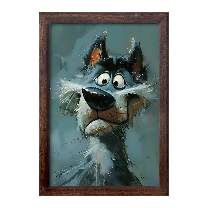 تابلو خندالو طرح سگ خنگ کد F6564