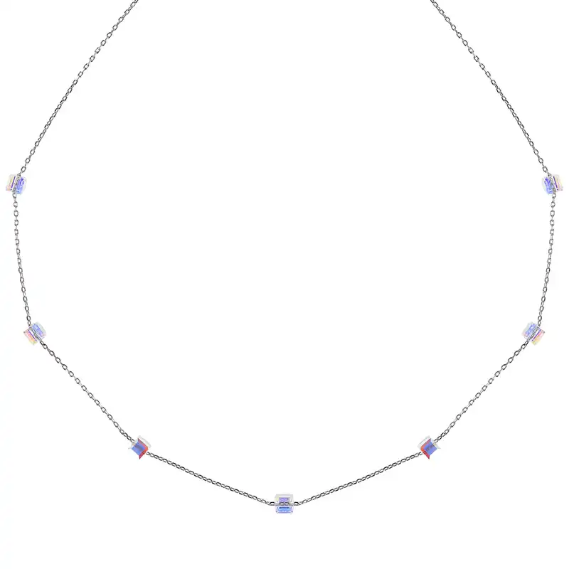 گردنبند زنانه سواروسکی مدل تمام مکعب خاص ظریف کد 689633