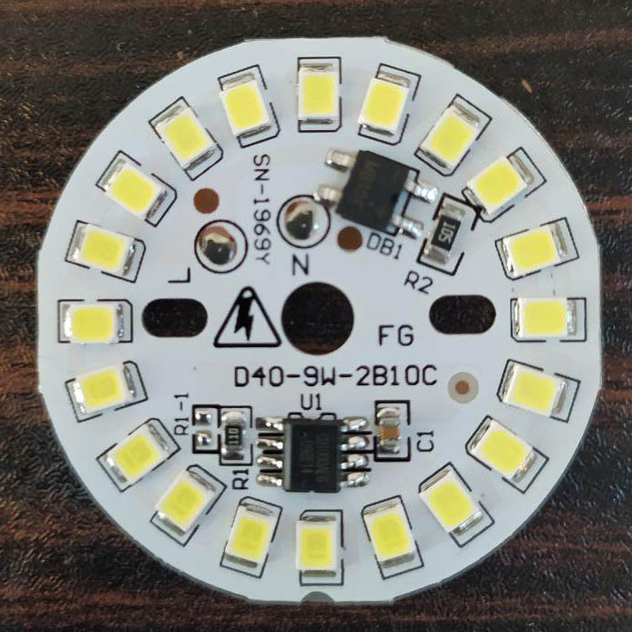 چیپ ال ای دی 9 وات مدل D40 بسته 5 عددی