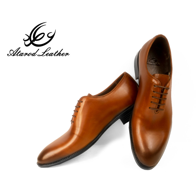 کفش مردانه چرم عطارد مدل چرم طبیعی کد SH235