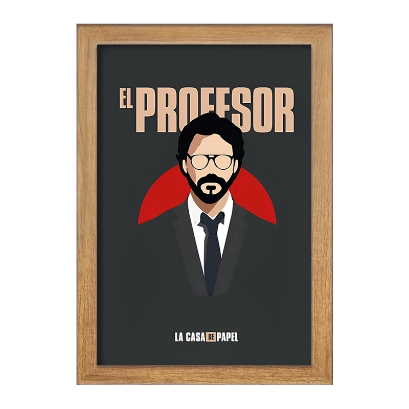 تابلو خندالو مدل پروفسور خانه کاغذی کد F10130