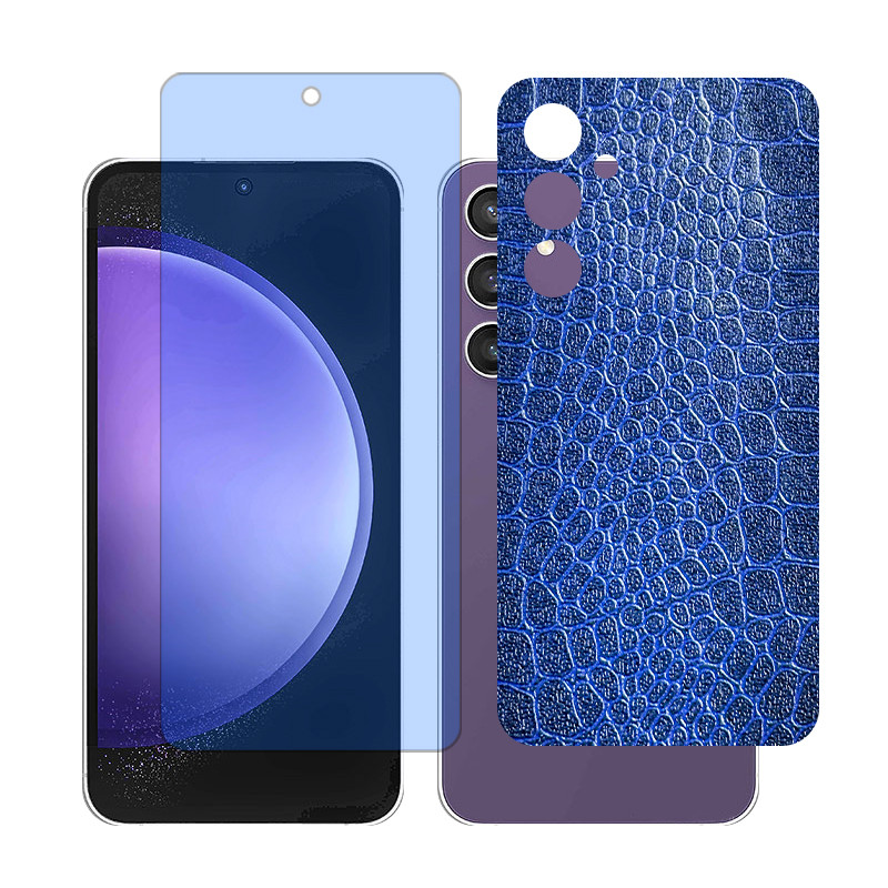 محافظ صفحه نمایش مات آنتی بلو گلس مدل Together مناسب برای گوشی موبایل سامسونگ Galaxy A55به همراه برچسب پوششی پشت گوشی 