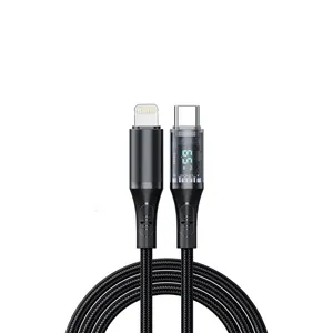 کابل تبدیل USB-C به لایتنینگ هترون مدل HC612IDB طول 1 متر