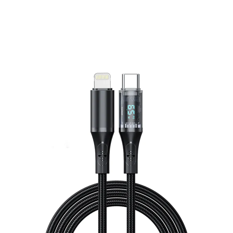 کابل تبدیل USB-C به لایتنینگ هترون مدل HC612IDB طول 1 متر