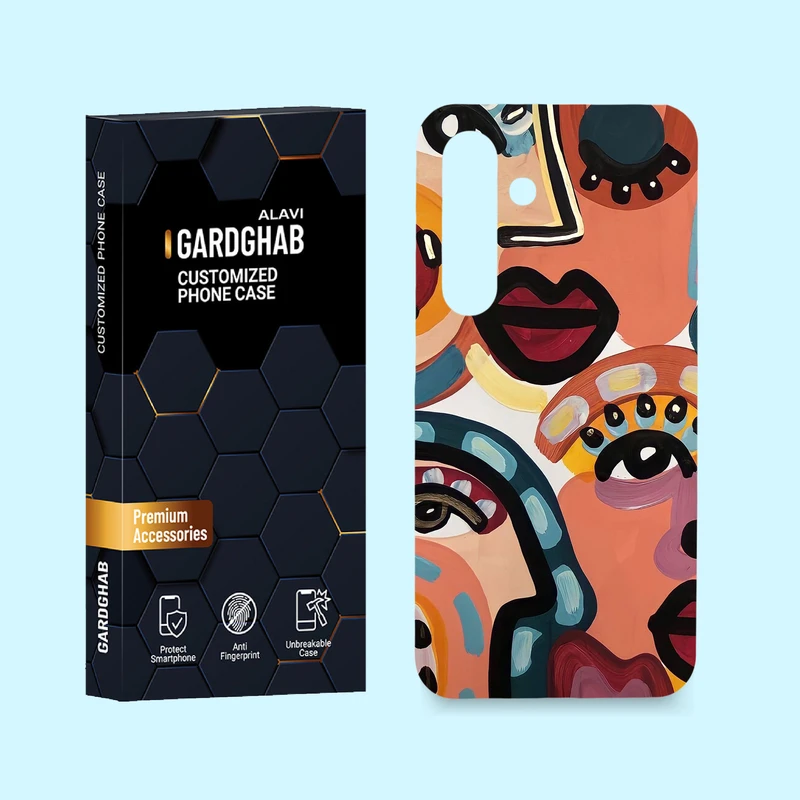 کاور گارد قاب مدل هنری مناسب برای گوشی موبایل سامسونگ Galaxy S24