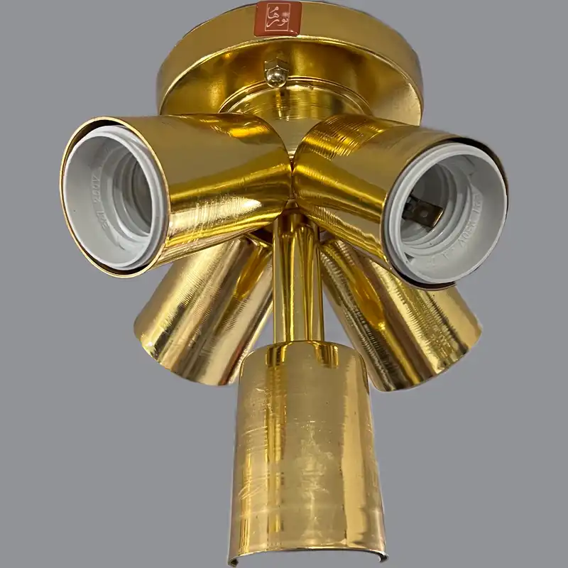 لوستر 5 شعله نورهام مدل سیب