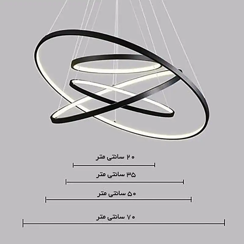 لوستر تارا مدل مدرن کد PB470