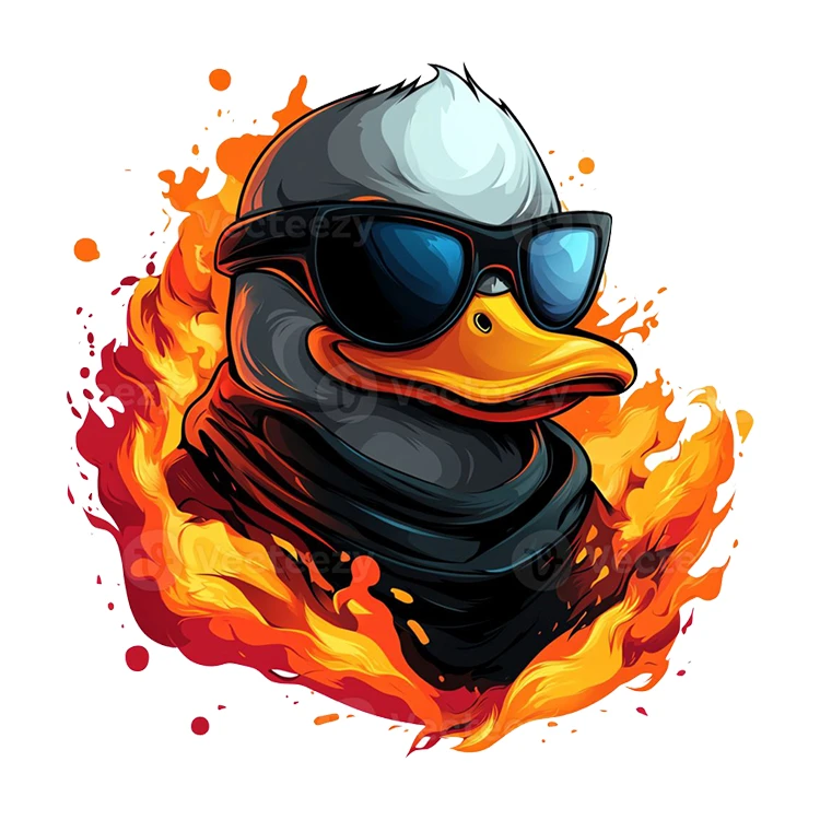 استیکر پارچه و لباس پاد آفرین مدل اردک کد 3851