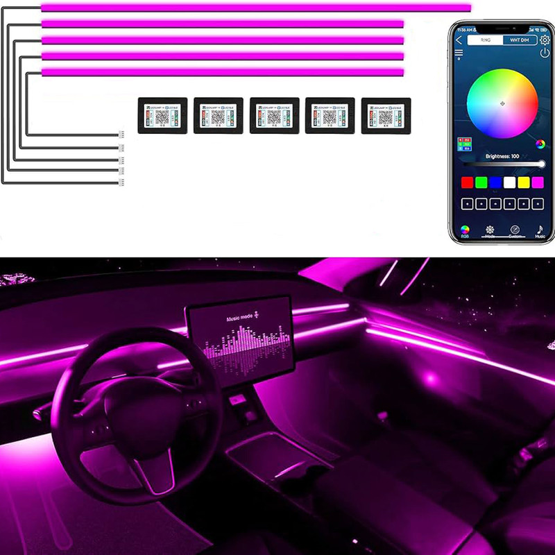 چراغ الوایر خودرو کلاو مدل RGB Light