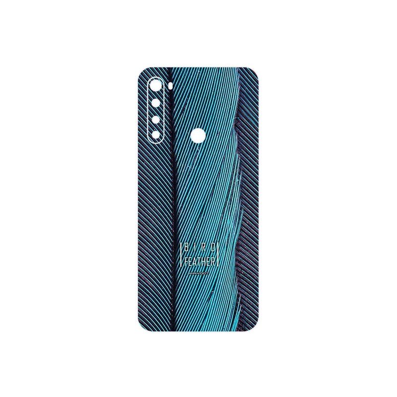 برچسب پوششی ماهوت مدل Turquoise feathers مناسب برای گوشی موبایل شیائومی Redmi Note 8T