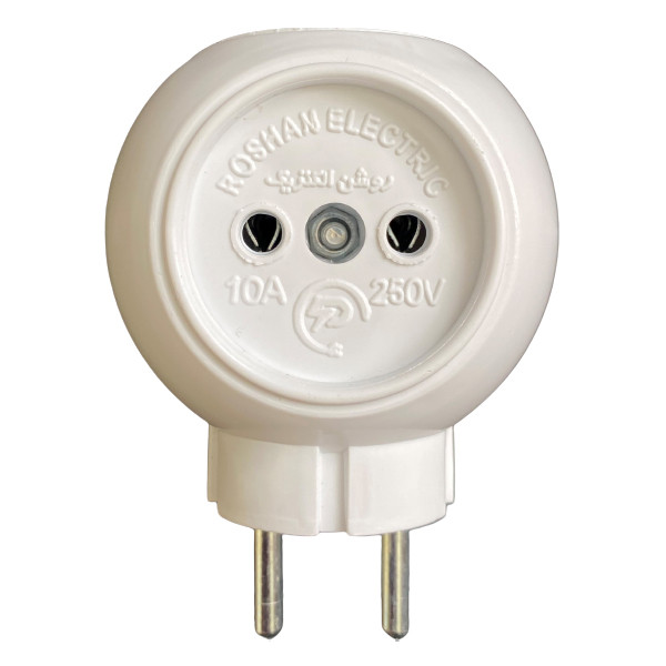 سه راهی برق روشن الکتریک مدل کپل بسته 2 عددی