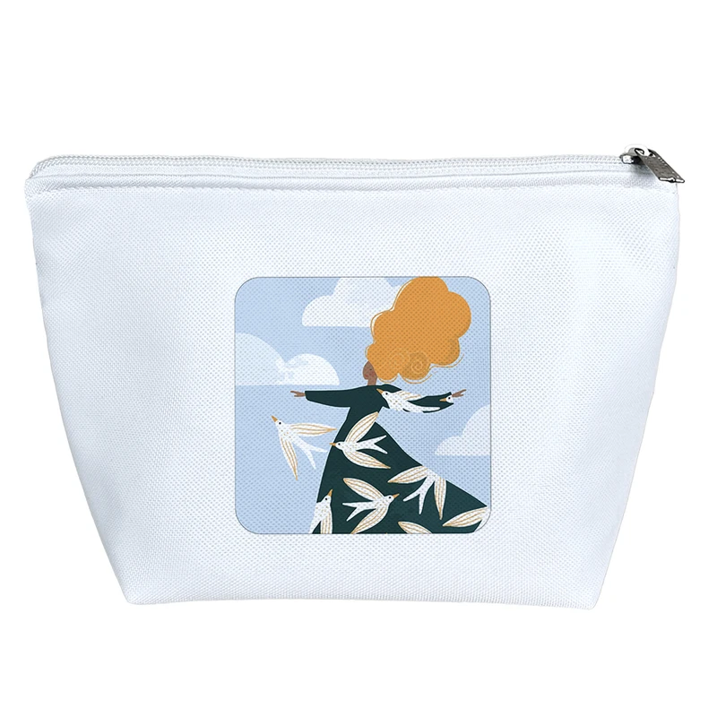 کیف لوازم آرایش دخترانه خندالو مدل پرنده و دختر کد 8783