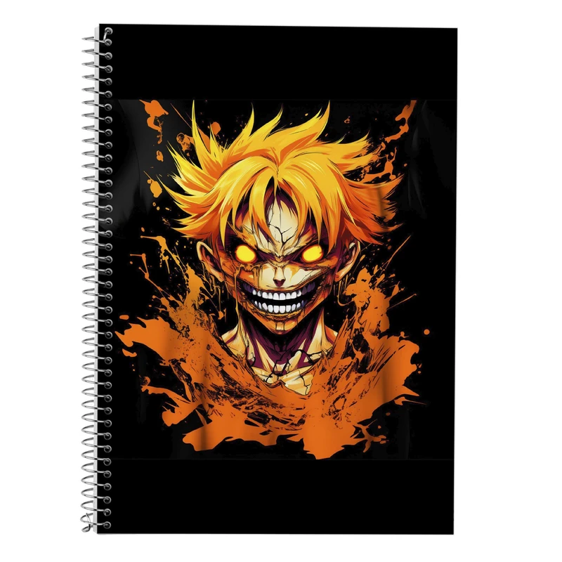 دفتر زبان 50 برگ مدوپد مدل سه خط طرح Naroto کد DF11411