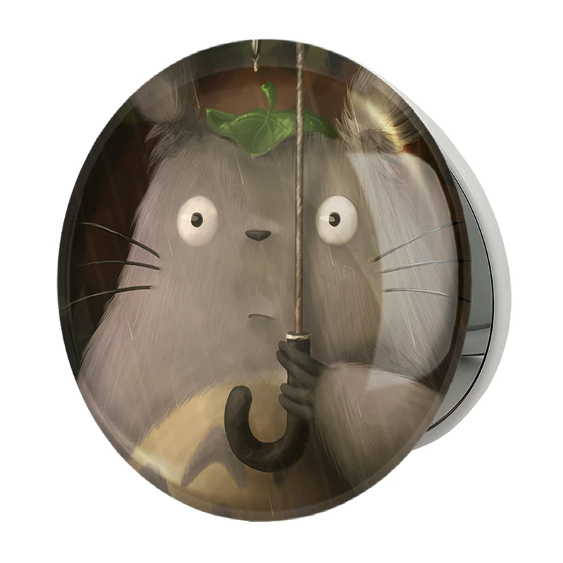 آینه جیبی خندالو طرح انیمه همسایه من توتورو My Neighbor Totoro مدل تاشو کد 30243